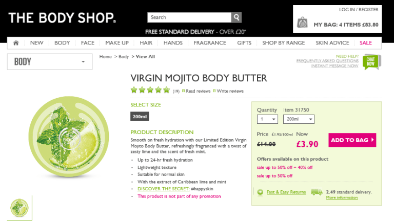 Mojito body butter 1